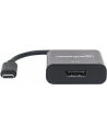 Manhattan Konwerter adapter USB-C 3.1 na DisplayPort DP M/F 1080p 4K czarny - nr 13