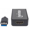 Manhattan Konwerter adapter SuperSpeed USB 3.0 na HDMI M/F 1080p czarny - nr 3
