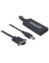 Manhattan Adapter konwerter VGA z USB audio na HDMI M/F 1080p czarny - nr 18