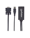 Manhattan Adapter konwerter VGA z USB audio na HDMI M/F 1080p czarny - nr 20