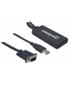 Manhattan Adapter konwerter VGA z USB audio na HDMI M/F 1080p czarny - nr 7