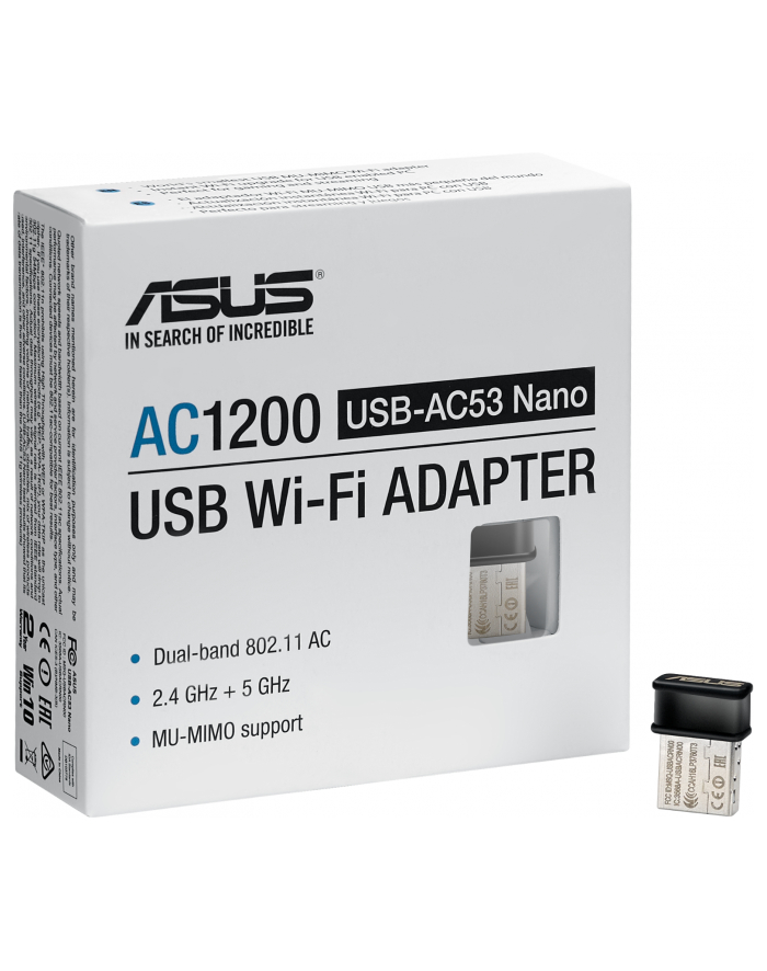 Asus USB-AC53 Nano Wireless AC1200 Dual-band USB client card główny