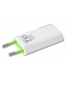 Techly Sieciowa ładowarka USB Slim 230V -> 5V/1A biało/zielona - nr 10