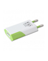 Techly Sieciowa ładowarka USB Slim 230V -> 5V/1A biało/zielona - nr 4