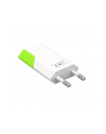 Techly Sieciowa ładowarka USB Slim 230V -> 5V/1A biało/zielona - nr 6