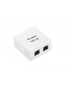 Gniazdo natynkowe kat.5E 2X RJ45 Lanberg - nr 13