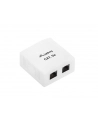 Gniazdo natynkowe kat.5E 2X RJ45 Lanberg - nr 2
