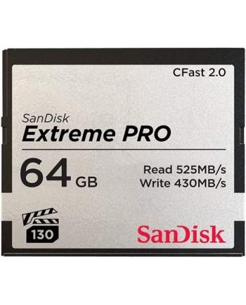 Karta pamięci Compactflash SanDisk Extreme PRO 64GB 525/430 MB/s CFAST 2.0
