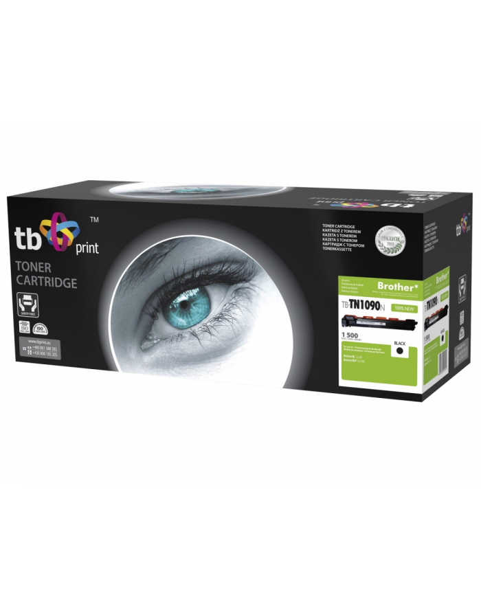 Toner do Brother TN1090 TB-TN1090N BK 100% nowy główny