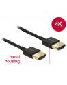 Kabel HDMI Delock HDMI-HDMI High Speed Ethernet 4K 3D 0.5m - nr 1