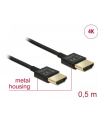 Kabel HDMI Delock HDMI-HDMI High Speed Ethernet 4K 3D 0.5m - nr 8