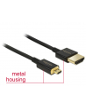 Kabel HDMI Delock HDMI-HDMI High Speed Ethernet 4K 3D 0.255m - nr 4
