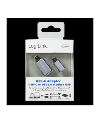 LogiLink Adapter USB-C na USB3.0 i Micro USB AU0040
