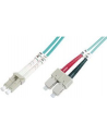 DIGITUS Professional Patchcord światłowodowy DIGITUS LC/SC duplex MM 50/125 OM3 1m - nr 8