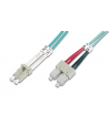 DIGITUS Professional Patchcord światłowodowy DIGITUS LC/SC duplex MM 50/125 OM3 1m - nr 1