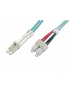 DIGITUS Professional Patchcord światłowodowy DIGITUS LC/SC duplex MM 50/125 OM3 1m - nr 28