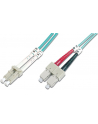 DIGITUS Professional Patchcord światłowodowy DIGITUS LC/SC duplex MM 50/125 OM3 1m - nr 14