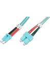 DIGITUS Professional Patchcord światłowodowy DIGITUS LC/SC duplex MM 50/125 OM3 2m - nr 19