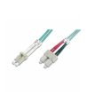 DIGITUS Professional Patchcord światłowodowy DIGITUS LC/SC duplex MM 50/125 OM3 2m - nr 11