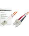 DIGITUS Professional Patchcord światłowodowy DIGITUS LC/SC duplex MM 50/125 OM3 2m - nr 7