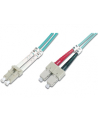 DIGITUS Professional Patchcord światłowodowy DIGITUS LC/SC duplex MM 50/125 OM3 3m - nr 4