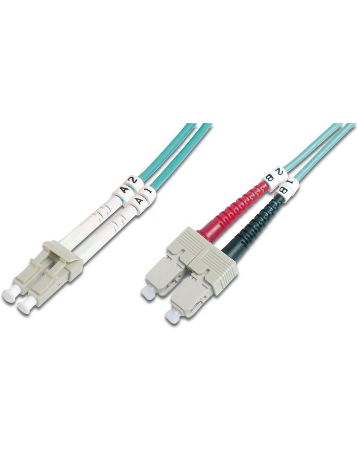 DIGITUS Professional Patchcord światłowodowy DIGITUS LC/SC duplex MM 50/125 OM3 5m główny