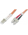 DIGITUS Professional Patchcord światłowodowy DIGITUS LC/SC duplex MM 50/125 OM2 5m - nr 6