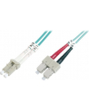 DIGITUS Professional Patchcord światłowodowy DIGITUS LC/SC duplex MM 50/125 OM3 10m - nr 15