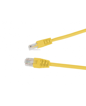 Patch cord UTP kat. 6 0,25m żółty Gembird