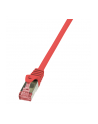 Patchcord LogiLink CQ2014S CAT.6 S/FTP 0,25m, czerwony - nr 12