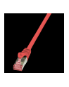 Patchcord LogiLink CQ2014S CAT.6 S/FTP 0,25m, czerwony - nr 2