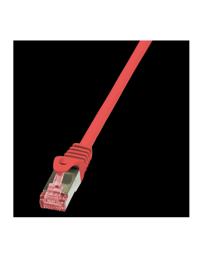 Patchcord LogiLink CQ2014S CAT.6 S/FTP 0,25m, czerwony główny