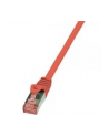 Patchcord LogiLink CQ2014S CAT.6 S/FTP 0,25m, czerwony - nr 4