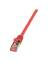 Patchcord LogiLink CQ2014S CAT.6 S/FTP 0,25m, czerwony - nr 5
