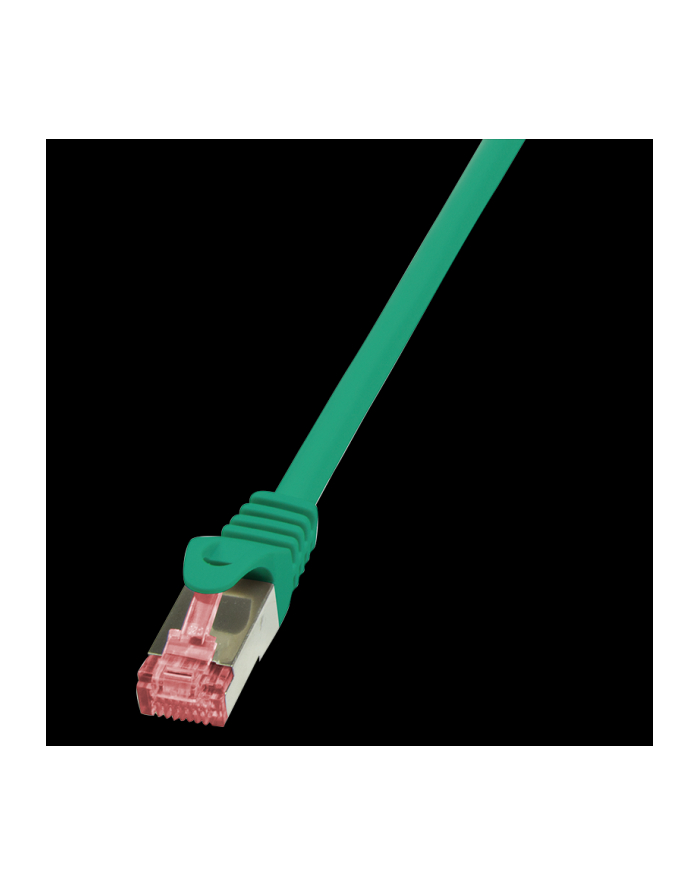 Patchcord LogiLink CQ2015S CAT.6 S/FTP 0,25m, zielony główny