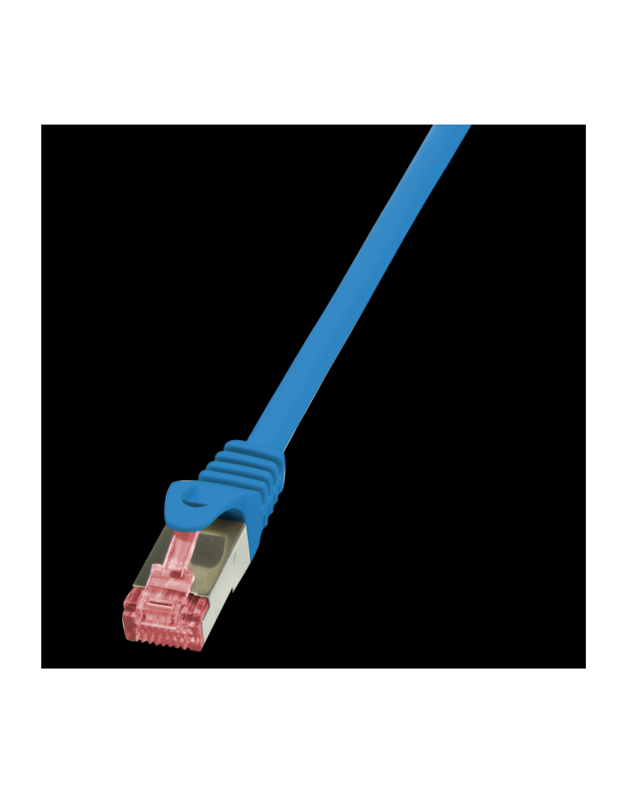 Patchcord LogiLink CQ2016S CAT.6 S/FTP 0,25m, niebieski główny