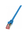 Patchcord LogiLink CQ2016S CAT.6 S/FTP 0,25m, niebieski - nr 4
