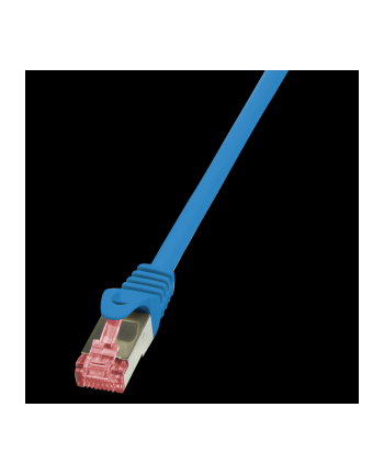 Patchcord LogiLink CQ2016S CAT.6 S/FTP 0,25m, niebieski