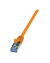 Patchcord LogiLink CQ3018S Cat.6A S/FTP 0,25m pomarańczowy - nr 10