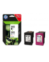Hewlett-Packard Tusz HP 2-Pack 302 | 1 x 3,5ml + 1 x 4ml | black + tri-color - nr 24