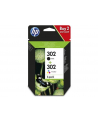 Hewlett-Packard Tusz HP 2-Pack 302 | 1 x 3,5ml + 1 x 4ml | black + tri-color - nr 21