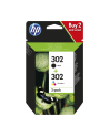 Hewlett-Packard Tusz HP 2-Pack 302 | 1 x 3,5ml + 1 x 4ml | black + tri-color - nr 25
