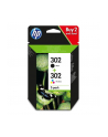 Hewlett-Packard Tusz HP 2-Pack 302 | 1 x 3,5ml + 1 x 4ml | black + tri-color - nr 35