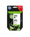 Hewlett-Packard Tusz HP 2-Pack 302 | 1 x 3,5ml + 1 x 4ml | black + tri-color - nr 50