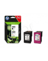 Hewlett-Packard Tusz HP 2-Pack 302 | 1 x 3,5ml + 1 x 4ml | black + tri-color - nr 7