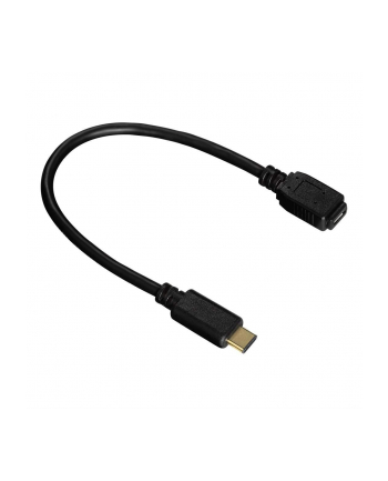 Hama KABEL USB-C-2.0 WTYK MICRO USB GNIAZDO 0.15M