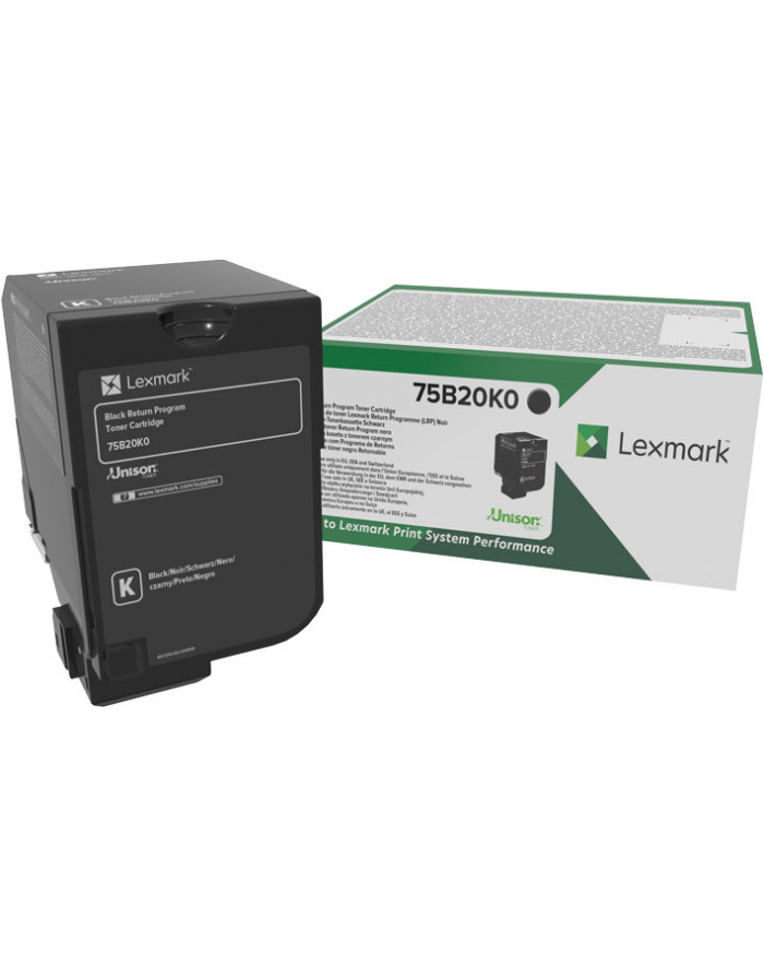 Toner Lexmark 75B20K black | zwrotny | 13000 str | CS/CX 727 / CS728 główny