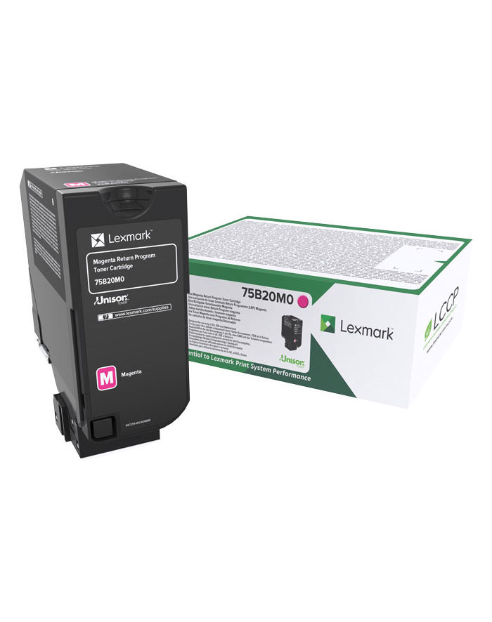 Toner Lexmark 75B20M magenta | zwrotny | 10 000 str | CS/CX 727 / CS728 główny