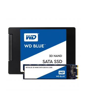 Western Digital Dysk WD Blue SSD M.2 SATA 500GB SATA/600, 560/530 MB/s, 3D NAND