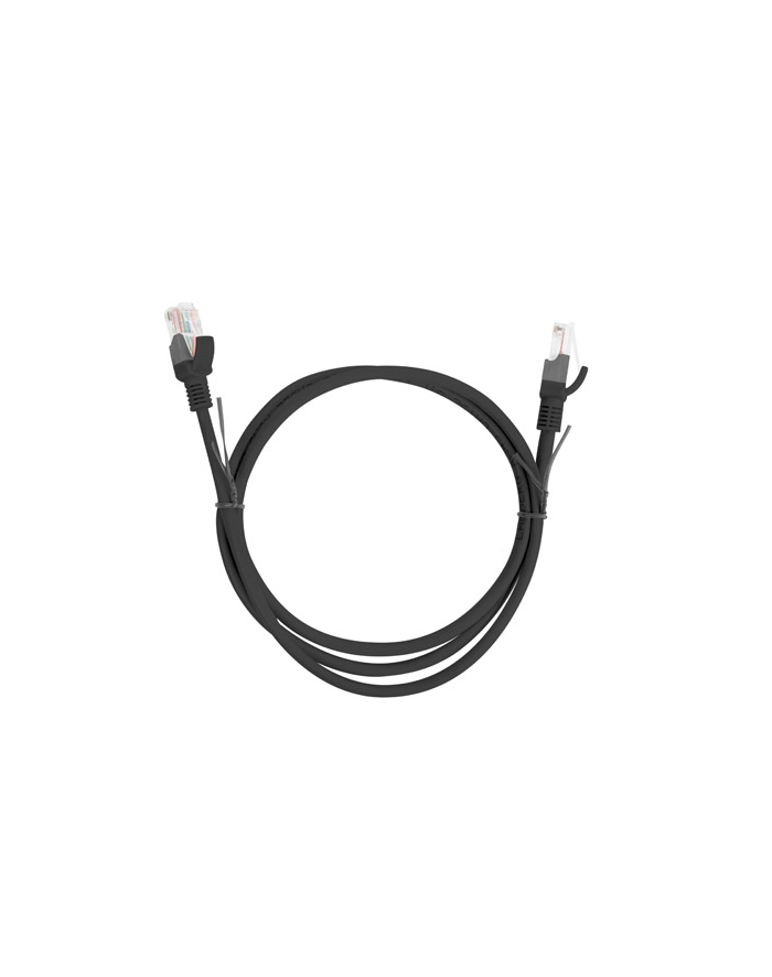 Lanberg Patchcord RJ45 cat. 5e UTP 1m czarny główny